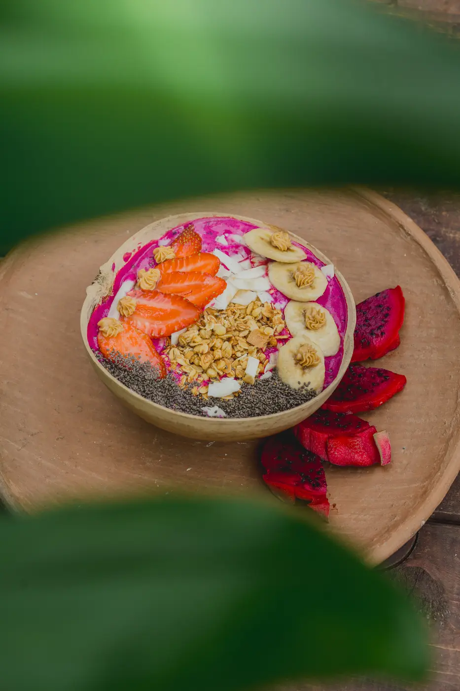 Tropical fruit snack bowl developed with Sol Organica ingredients